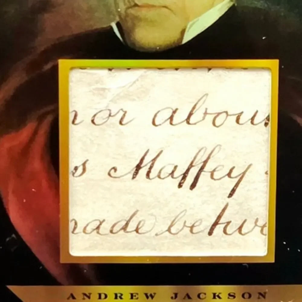 Authentic President Andrew Jackson Handwriting Relic Piece of History